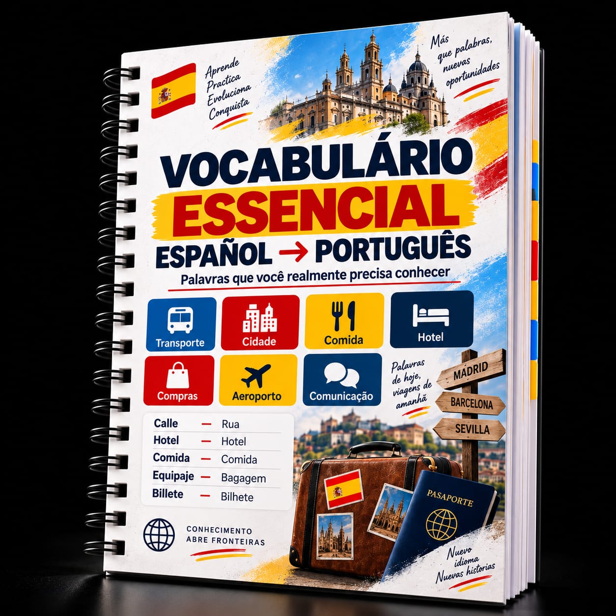Capa: Vocabulário Essencial Espanhol para Português